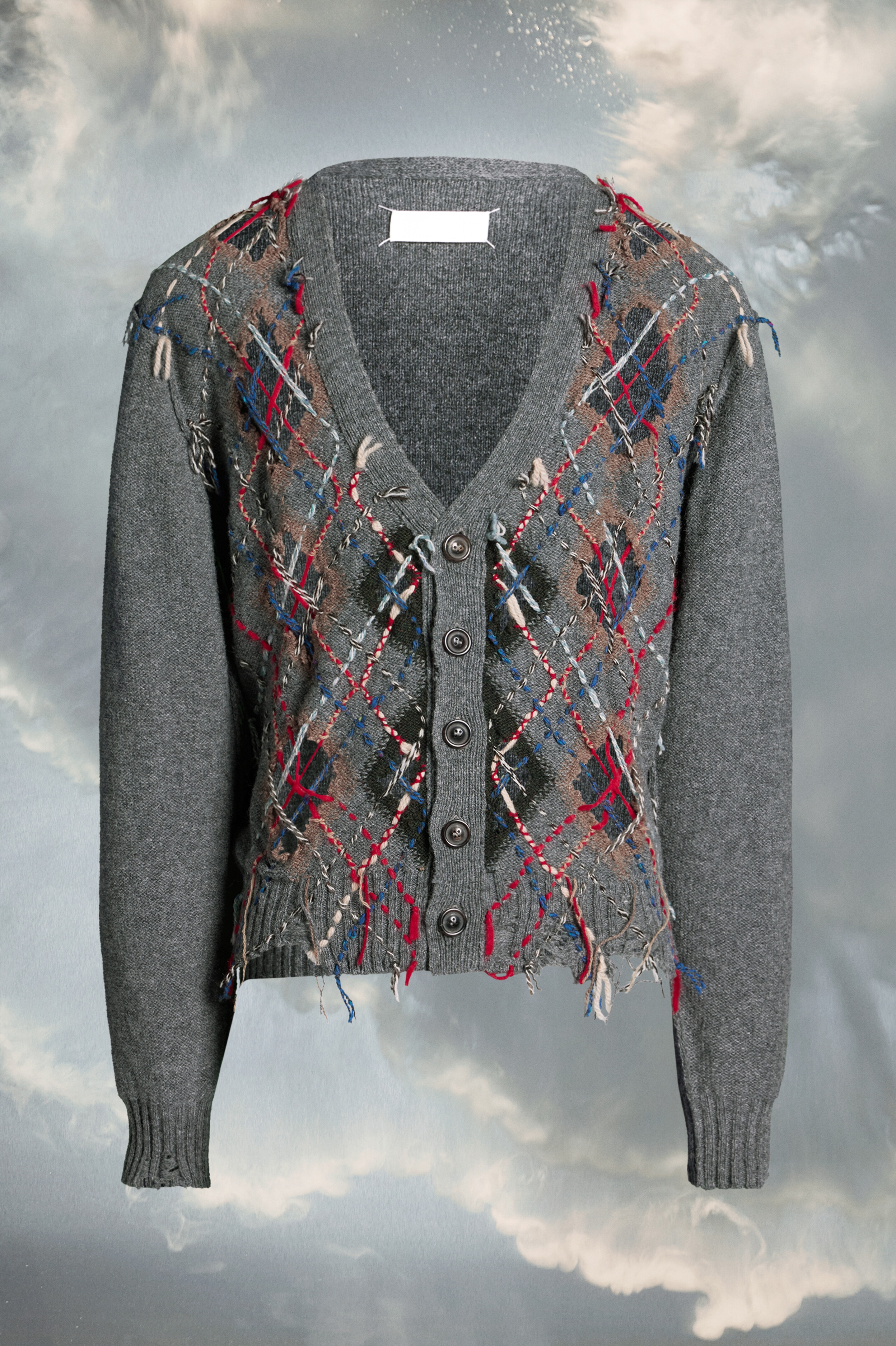 Cut-out knit cardigan - 1