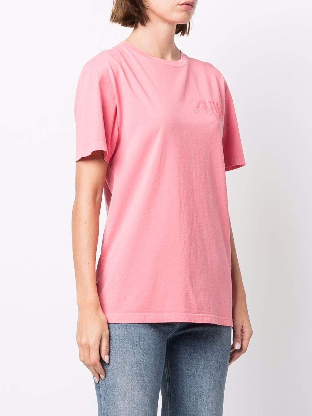 embossed-logo cotton T-Shirt - 3