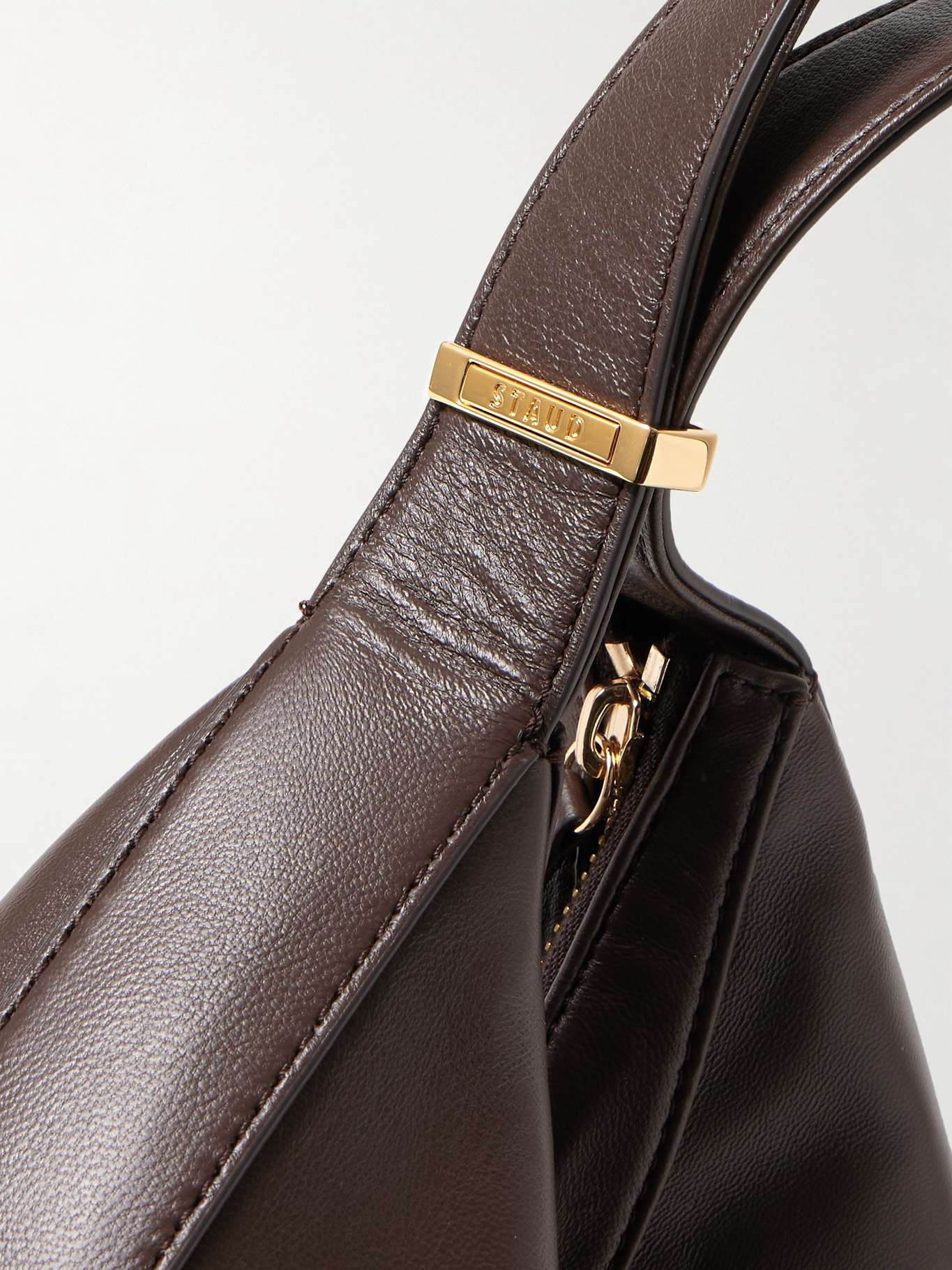 Demy leather shoulder bag Dark brown - 4