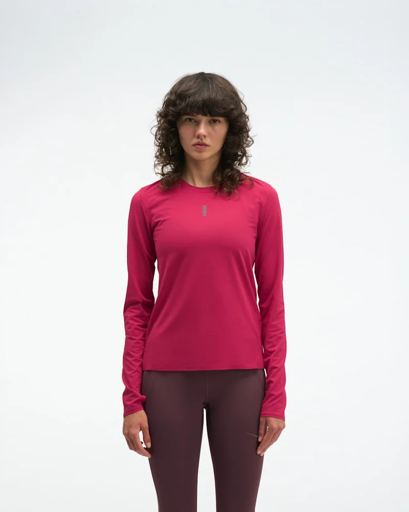 Women's EveryRun Long Sleeve Shirt in Red Agate - 1