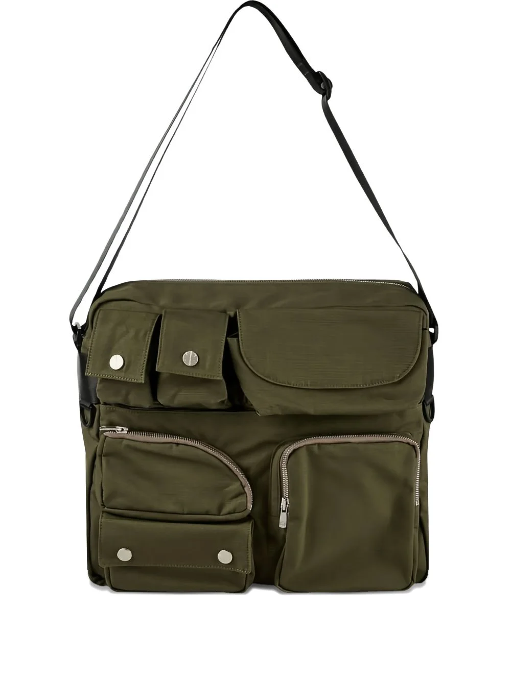 green messenger bag - 1