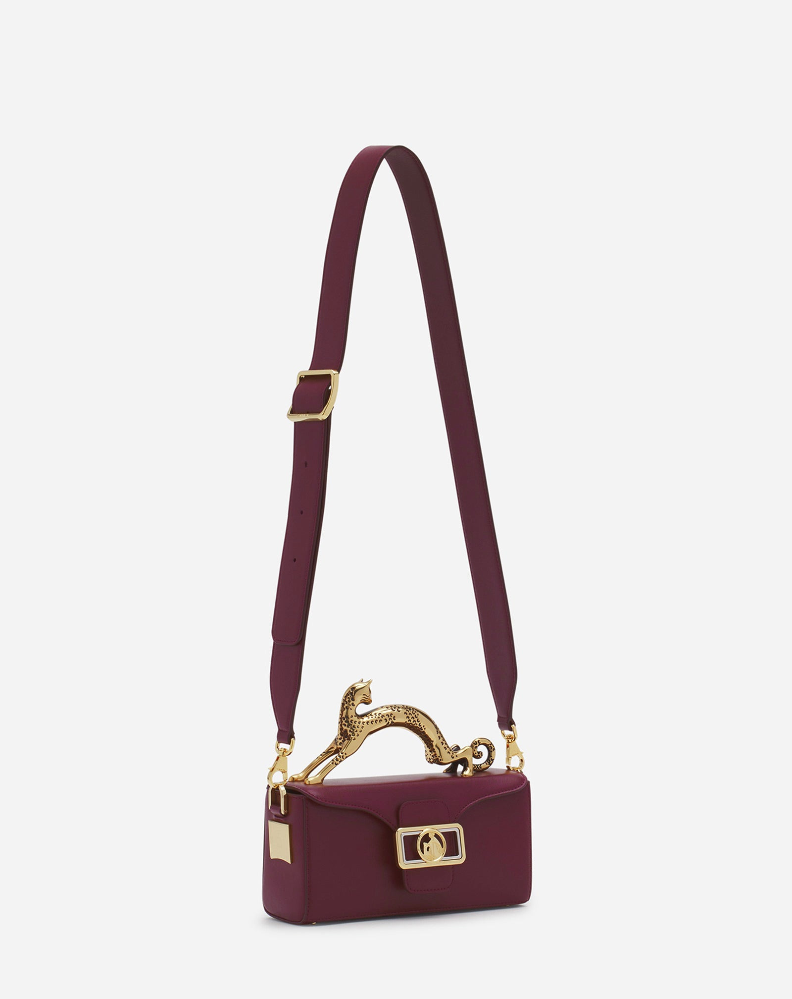 NANO PENCIL CAT LEATHER BAG - 3