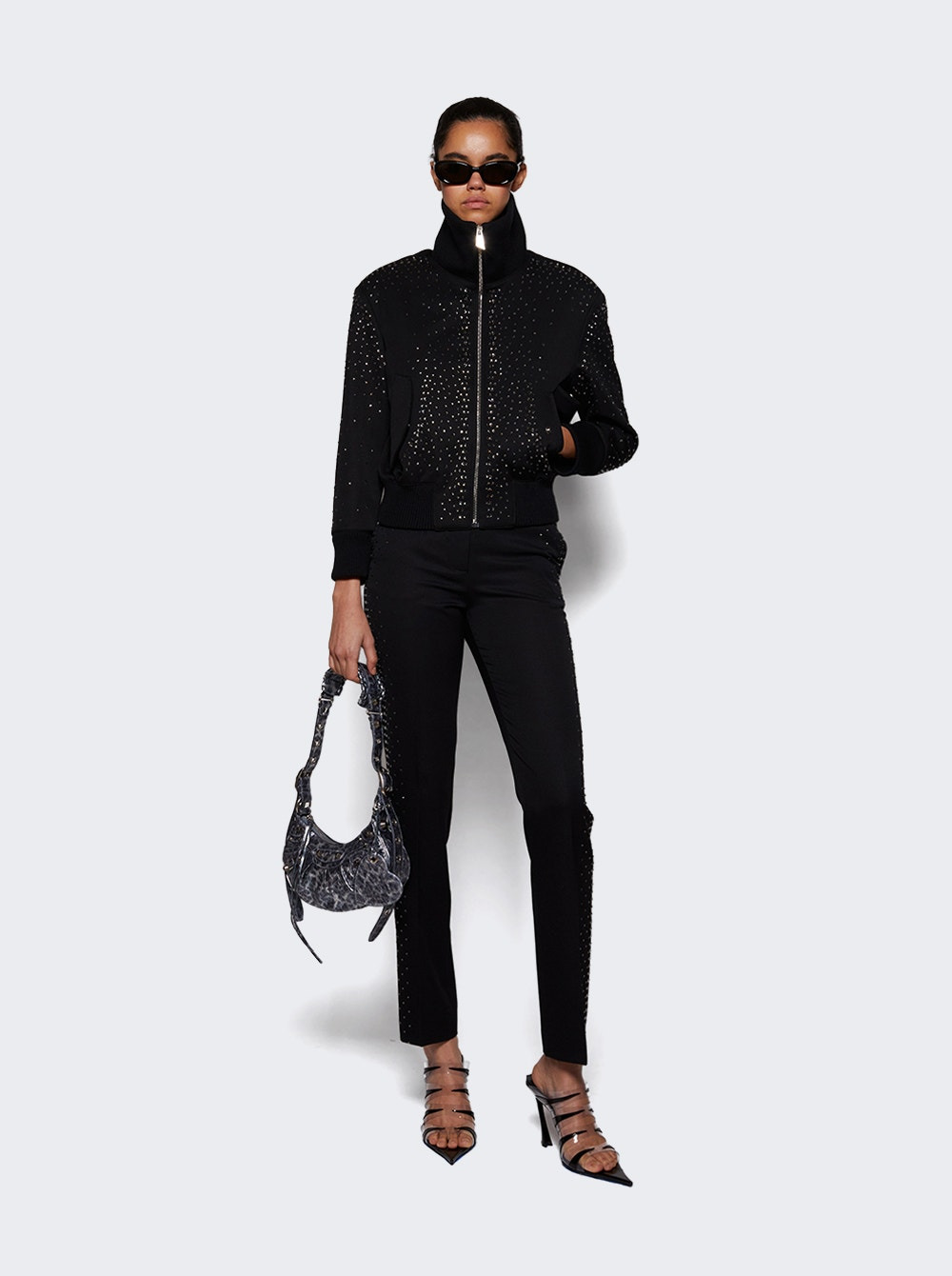 Le Cagole Shoulder Bag Xs Dark Grey - 3