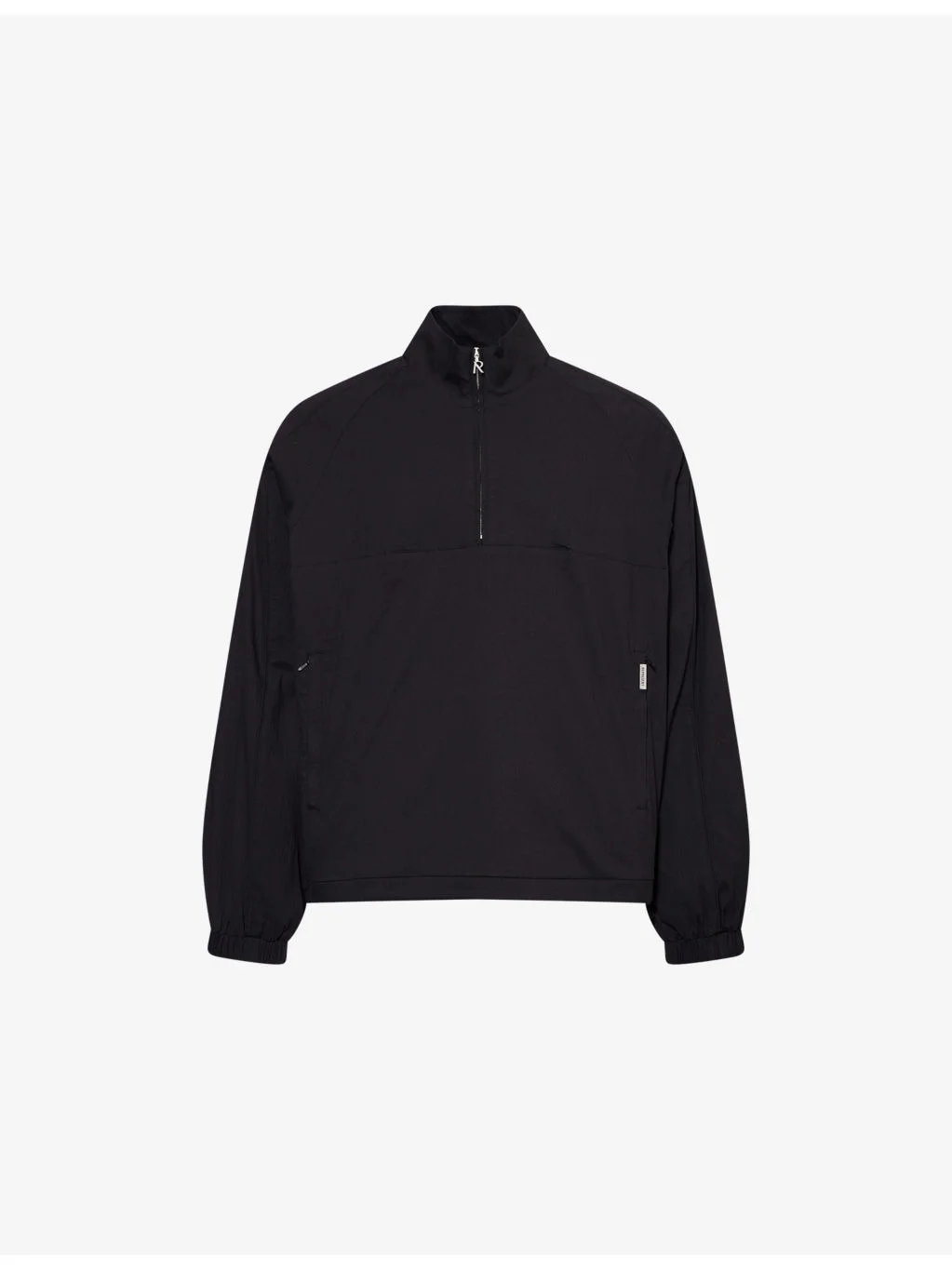 Quarter Zip Relaxed-Fit Cotton-Blend Jacket - 1