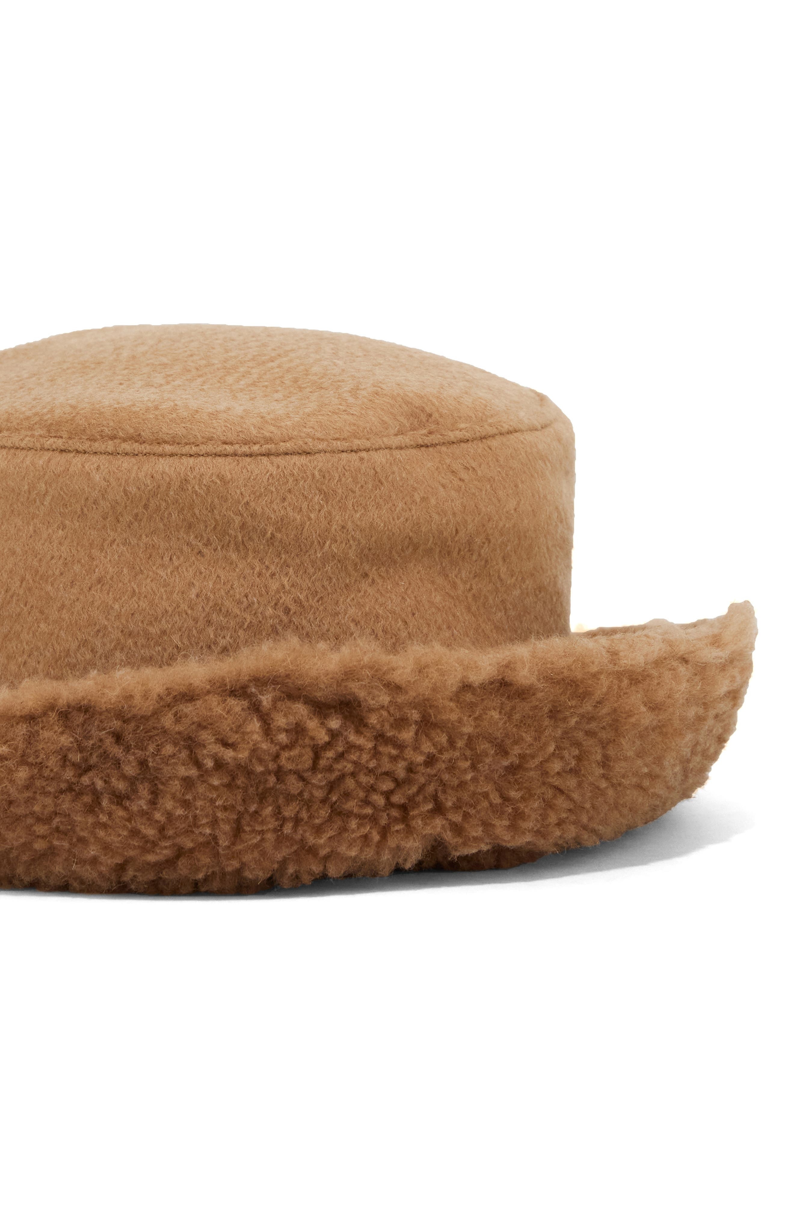 Max Mara Fiducia Camel Hair & Silk Quilted Reversible Bucket Hat at Nordstrom - 2