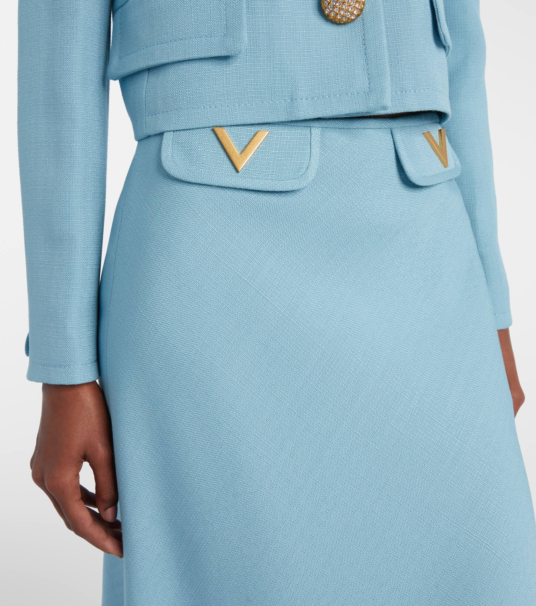 VLogo canvas midi skirt - 4