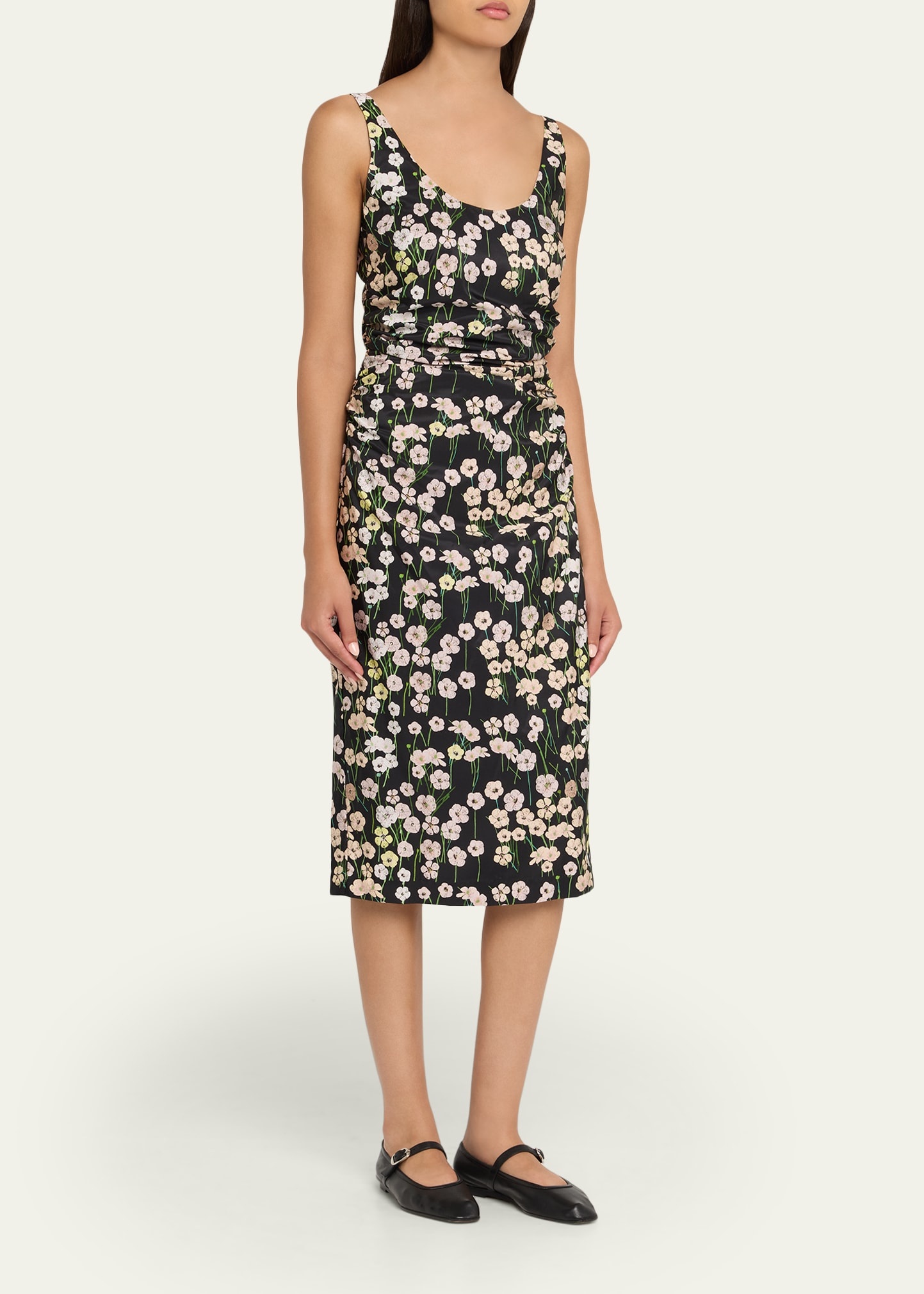 Gisele Ruched Midi Tank Dress - 4