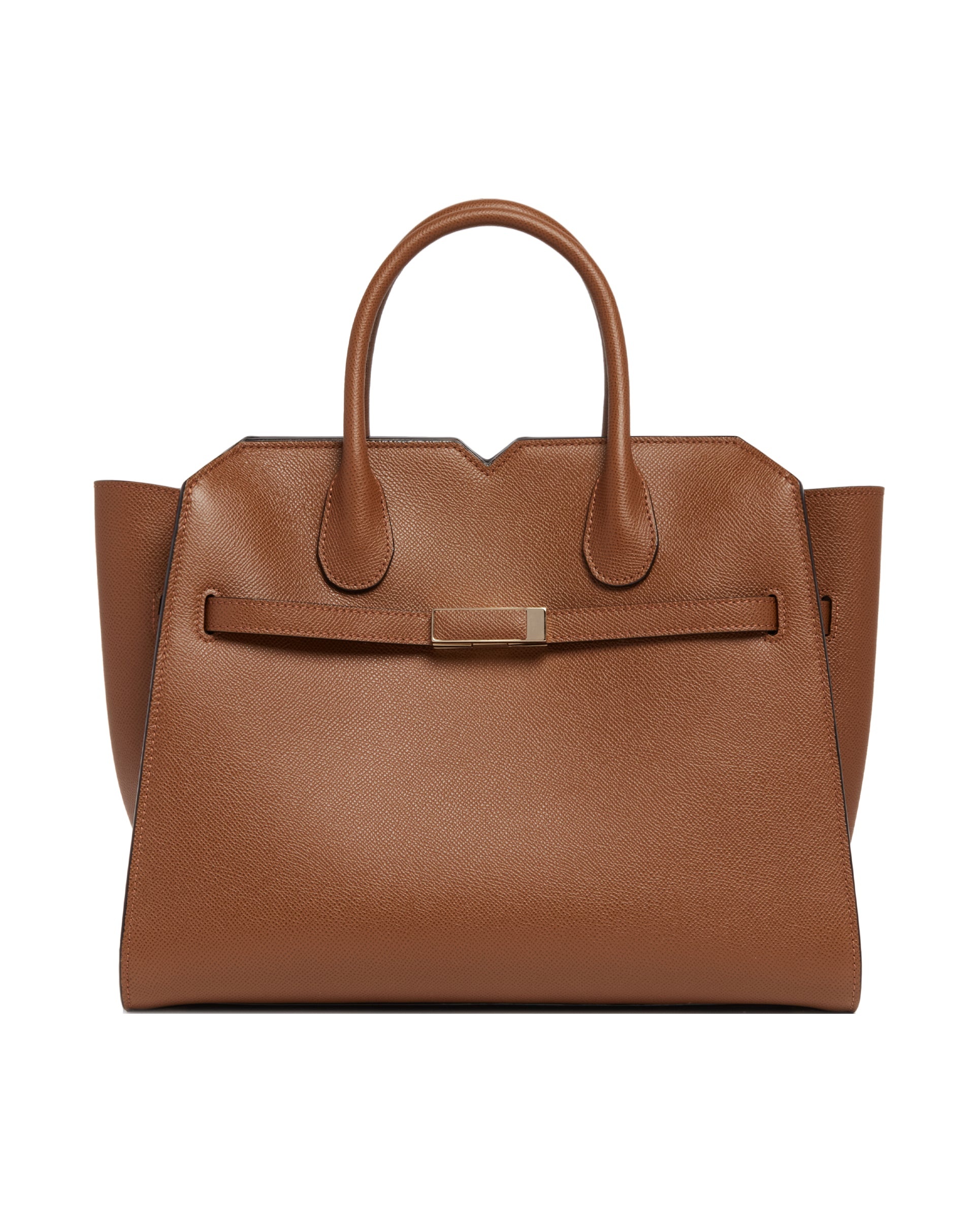 Brown Large Milan Leather Bag - 3
