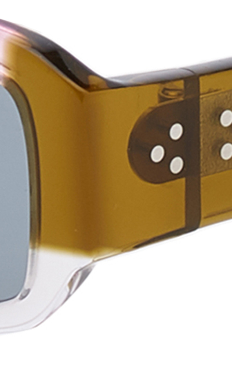 Les Altù Square-Frame Acetate Sunglasses pink 4