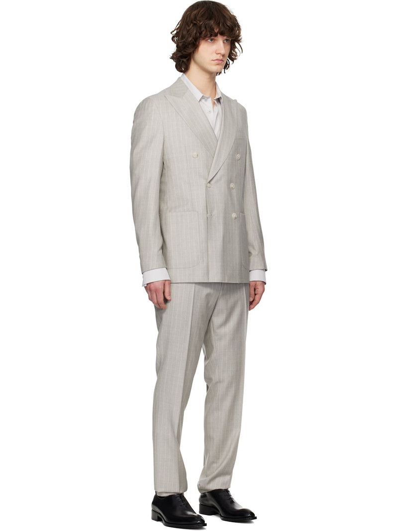 Gray Pinstripe Suit 2