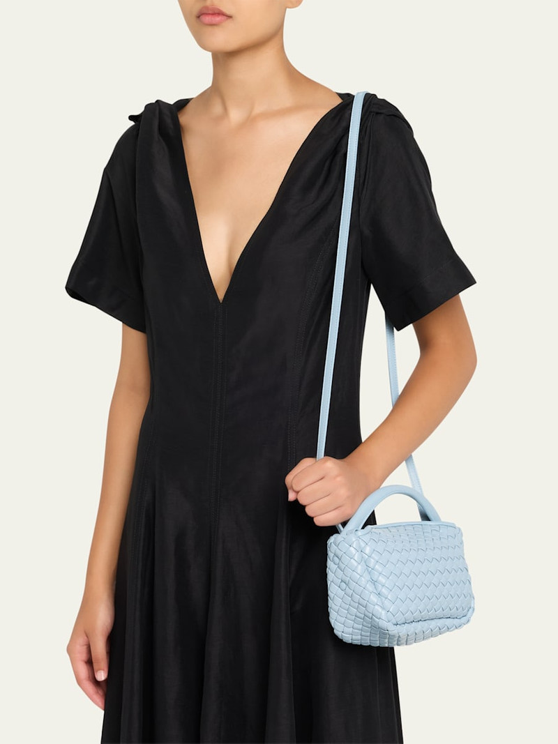 Bottega Veneta Cobble Mini Leather Top-Handle Bag outlook