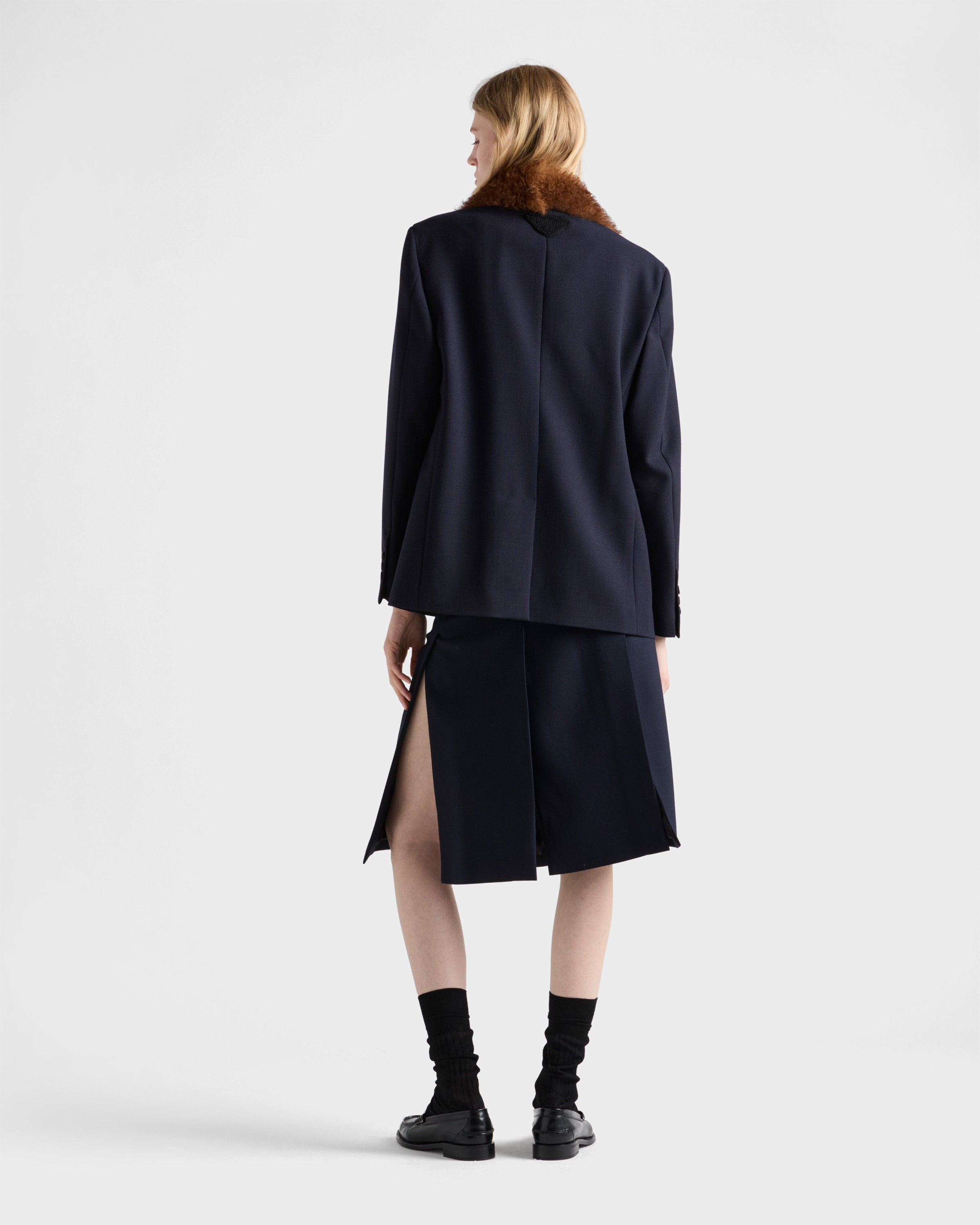 Single-breasted rush stitch jacket - 5