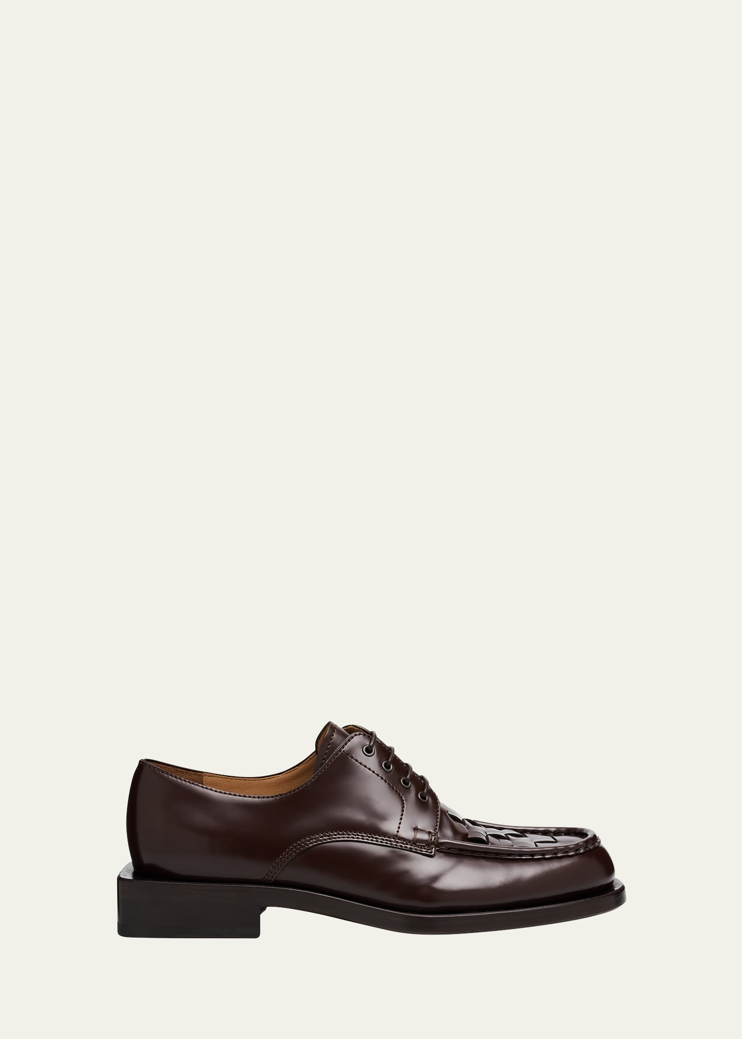 Men's Les Derbies Tressees Calfskin Derby Shoes - 1