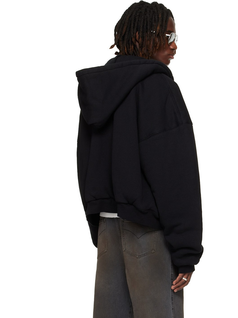 SSENSE Exclusive Black Wadded Hoodie 3