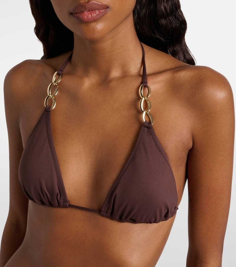 Chain-detail bikini top 4