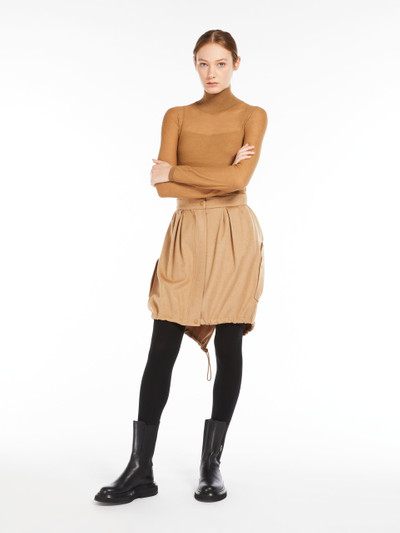 Max Mara ZAGARA Wool gauze turtleneck outlook