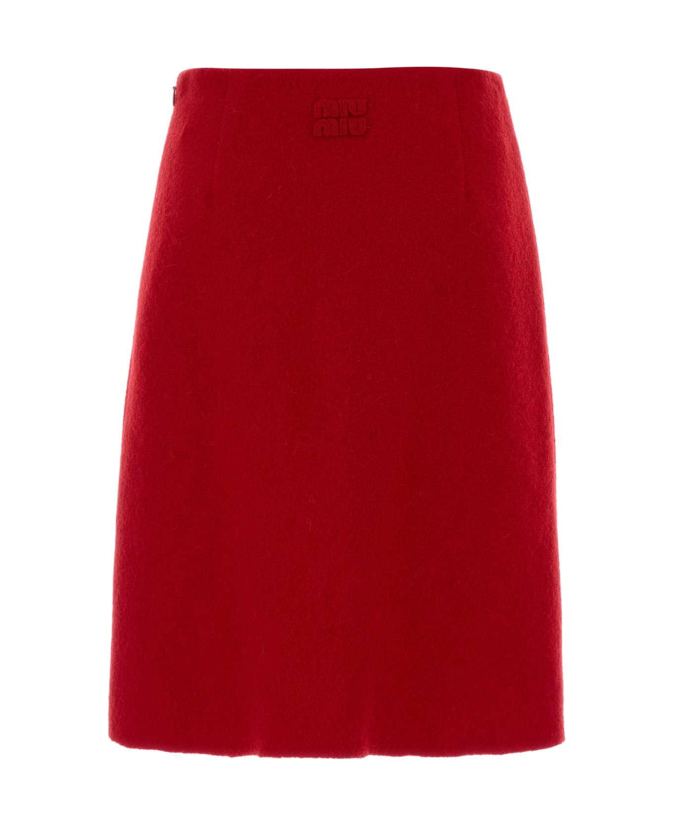 Red Flannel Skirt - 2