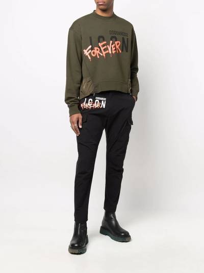 DSQUARED2 Forever logo-print sweatshirt outlook