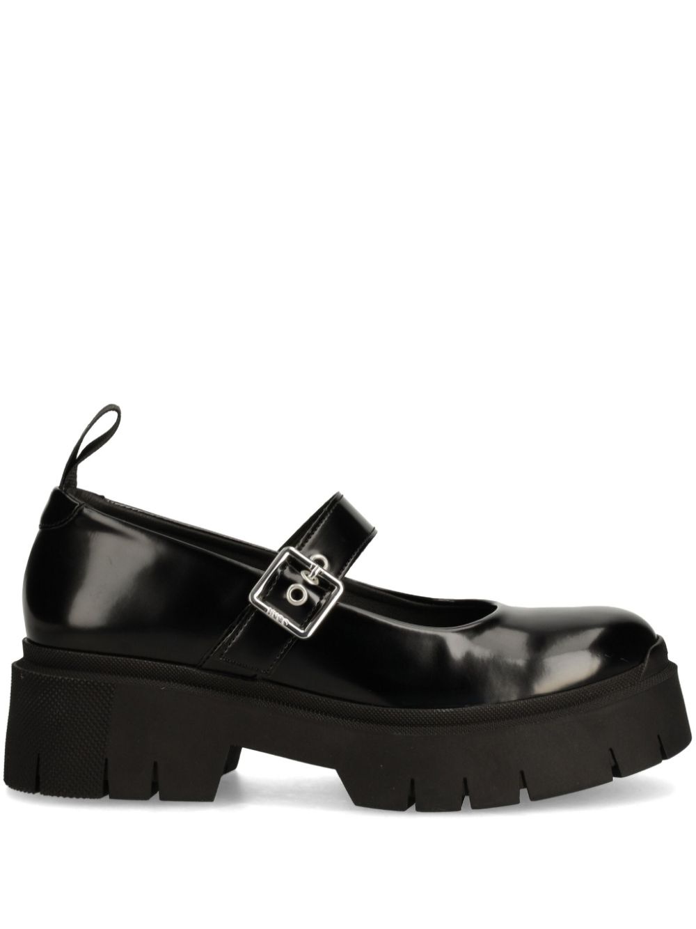 round-toe buckled brogues - 1