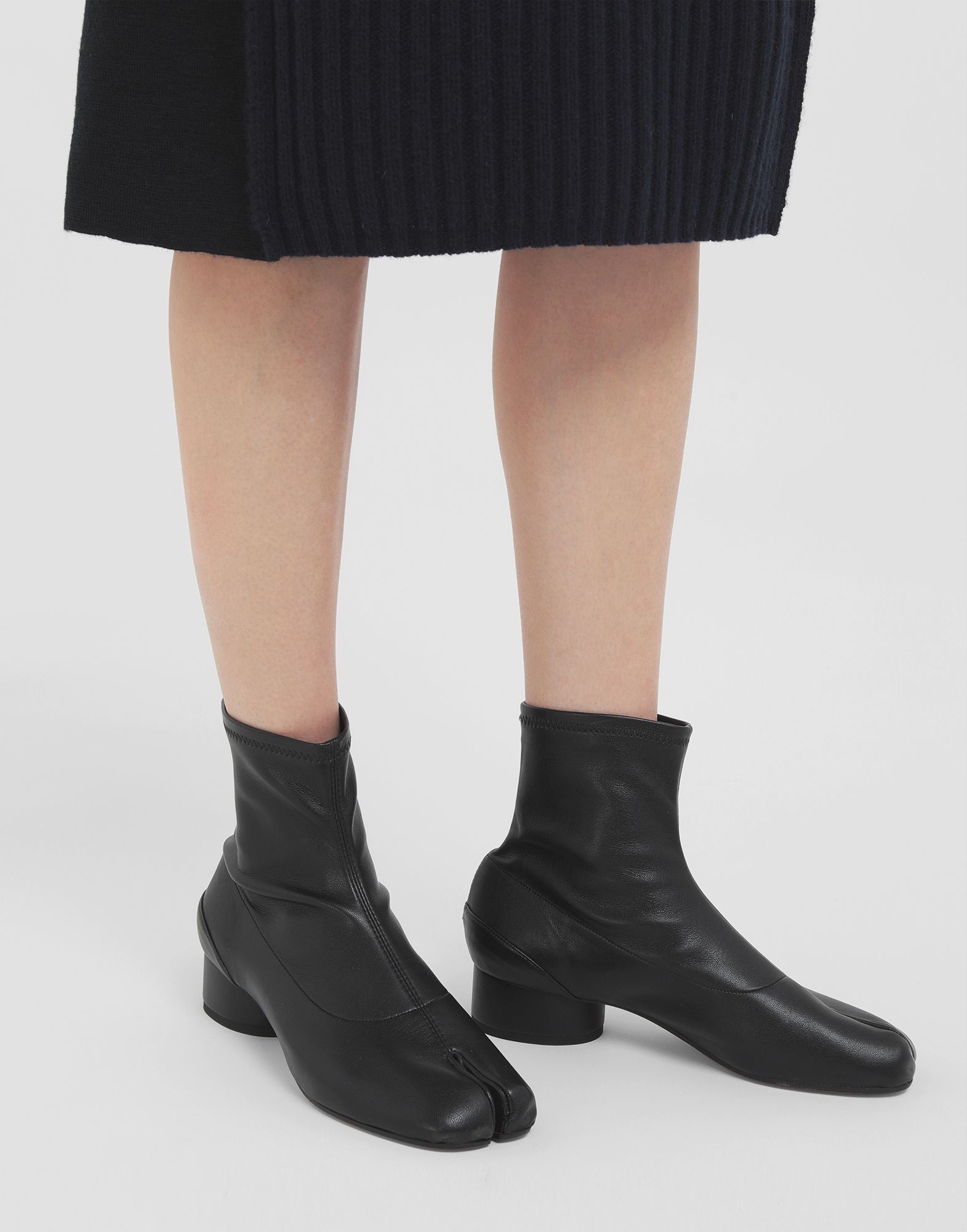 Tabi faux leather sock boots - 2