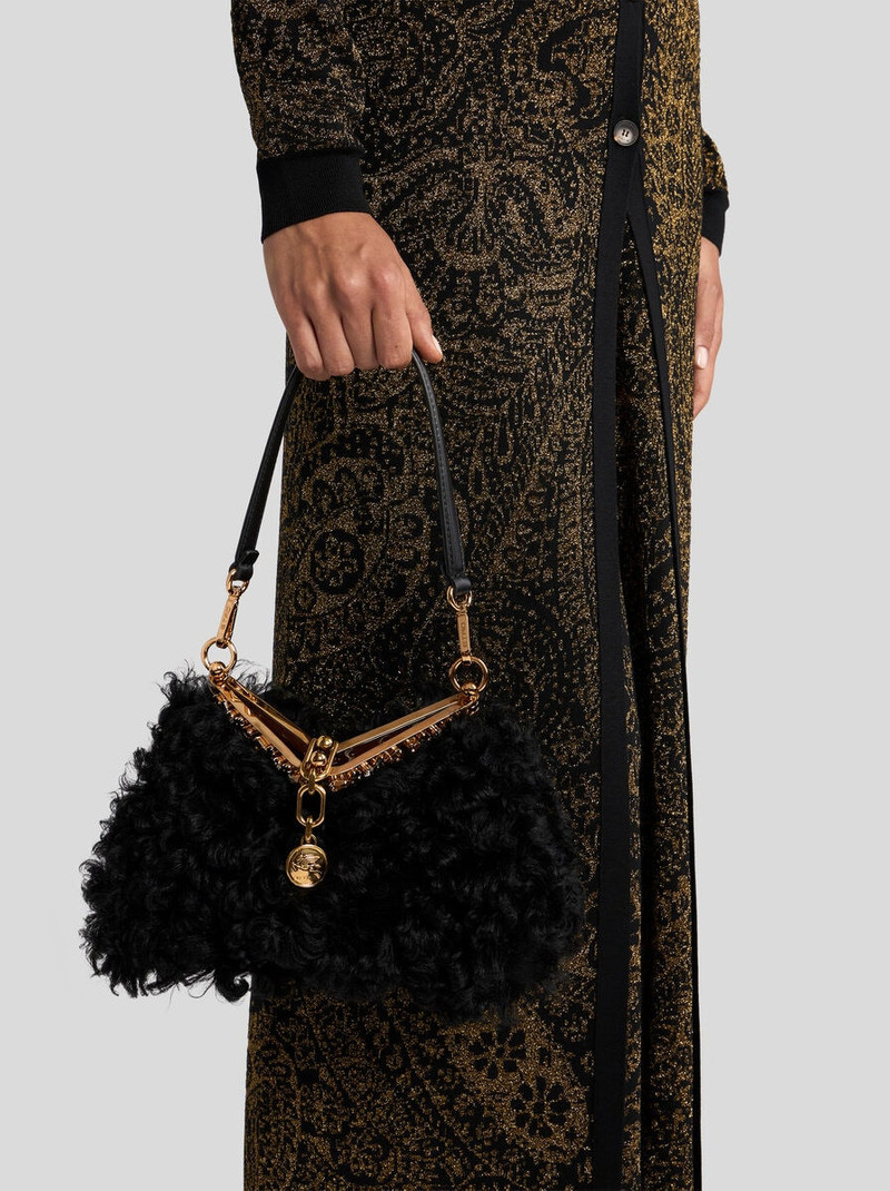 Etro SMALL VELA BAG IN FUR outlook