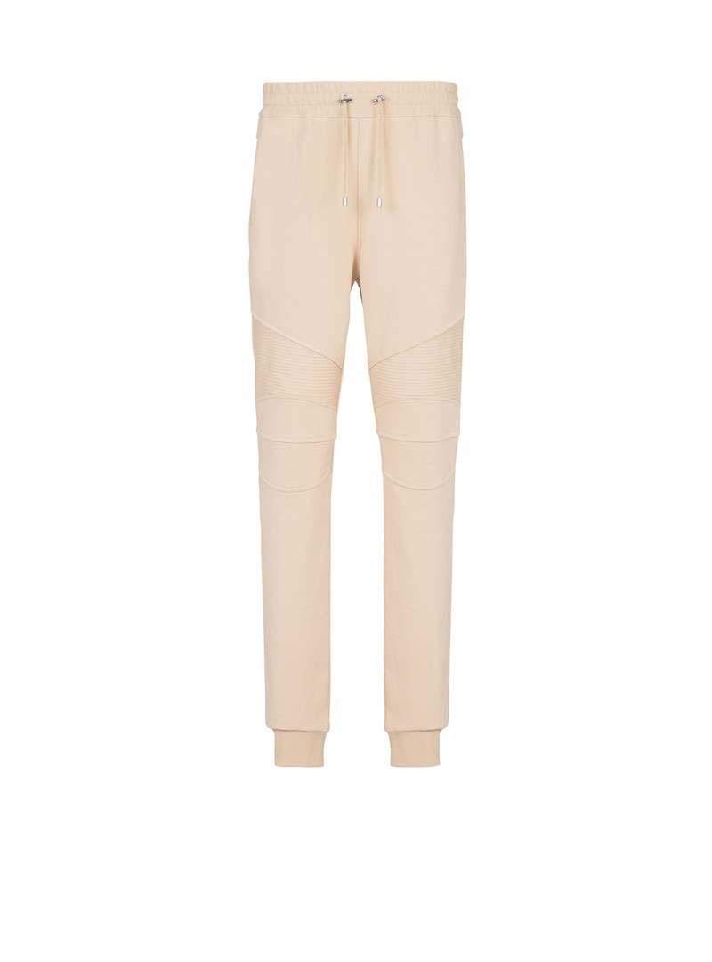 Balmain Paris flocked joggers 1