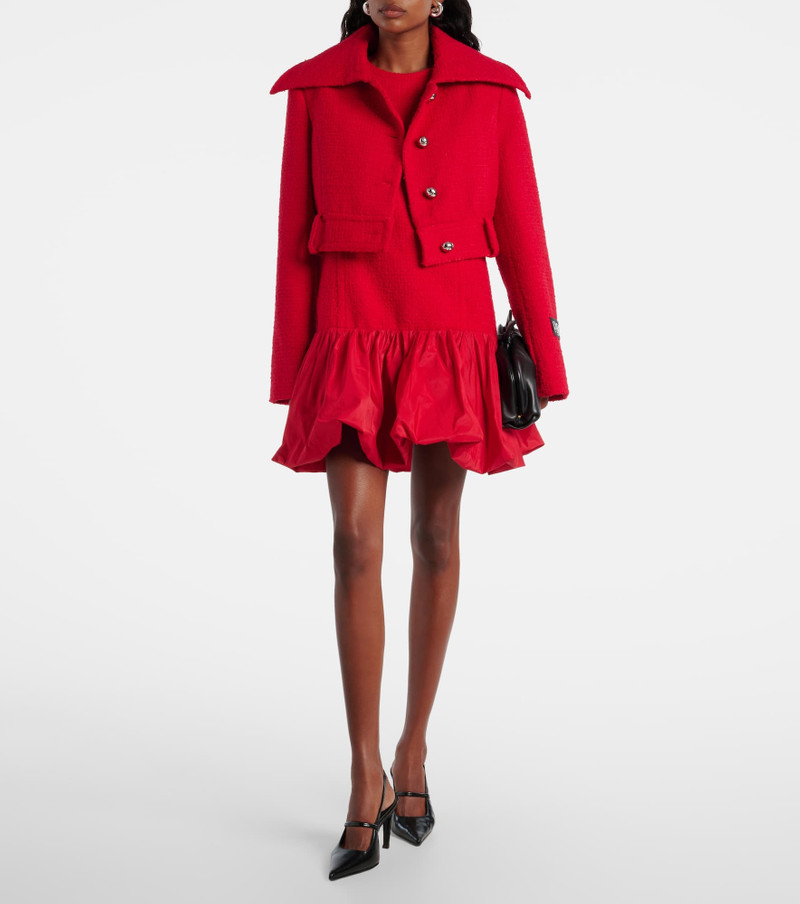 PATOU Cropped wool-blend tweed jacket outlook