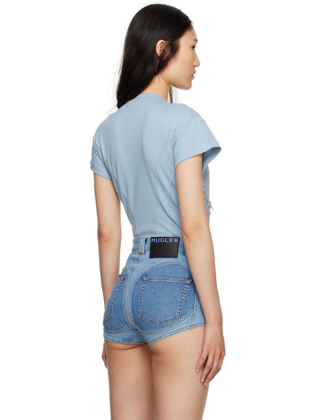 Blue Zip Bodysuit - 3