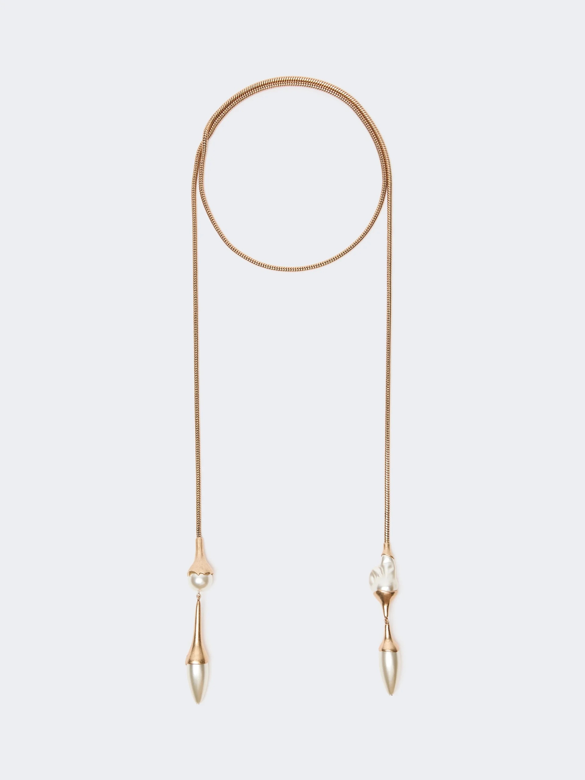 BEVANDA Metal tie necklace - GOLD - 1