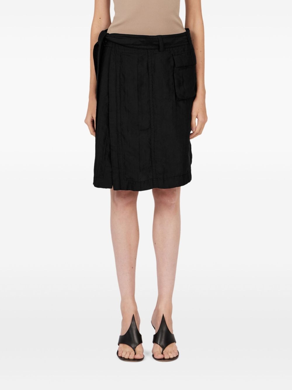 wrap midi skirt - 4