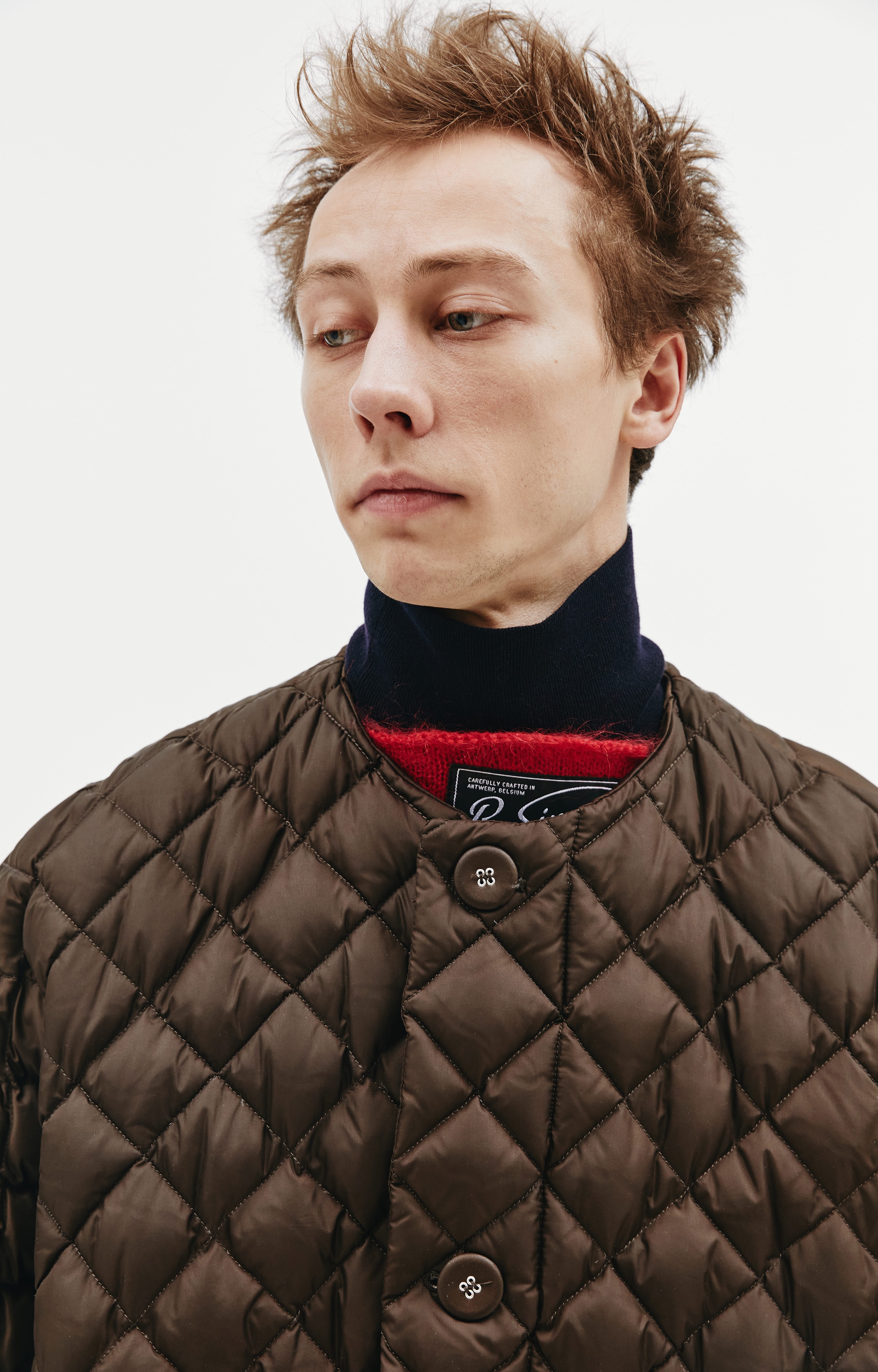 OVERSIZED QUILTED JACKET IN BROWN - 5
