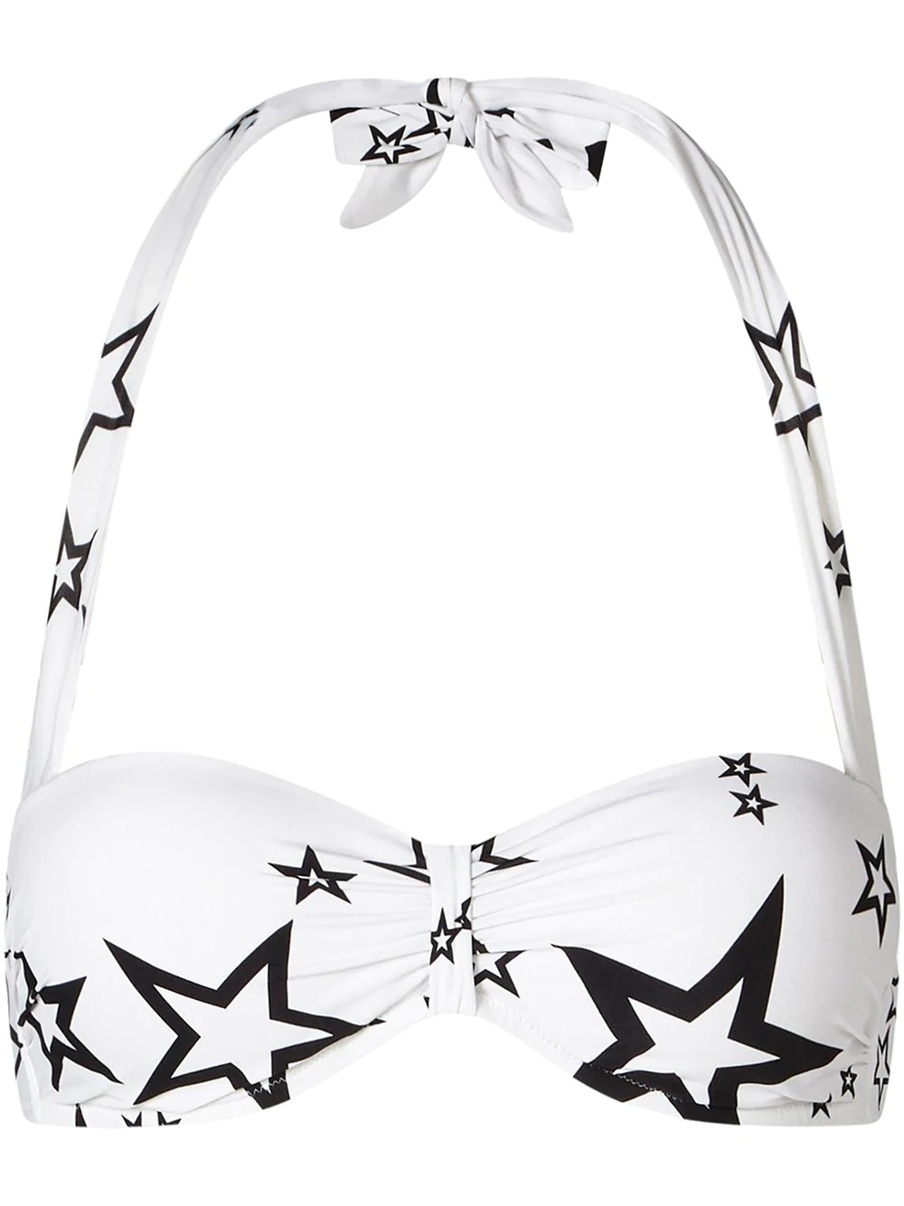 Millenials star print bandeau bikini top - 1