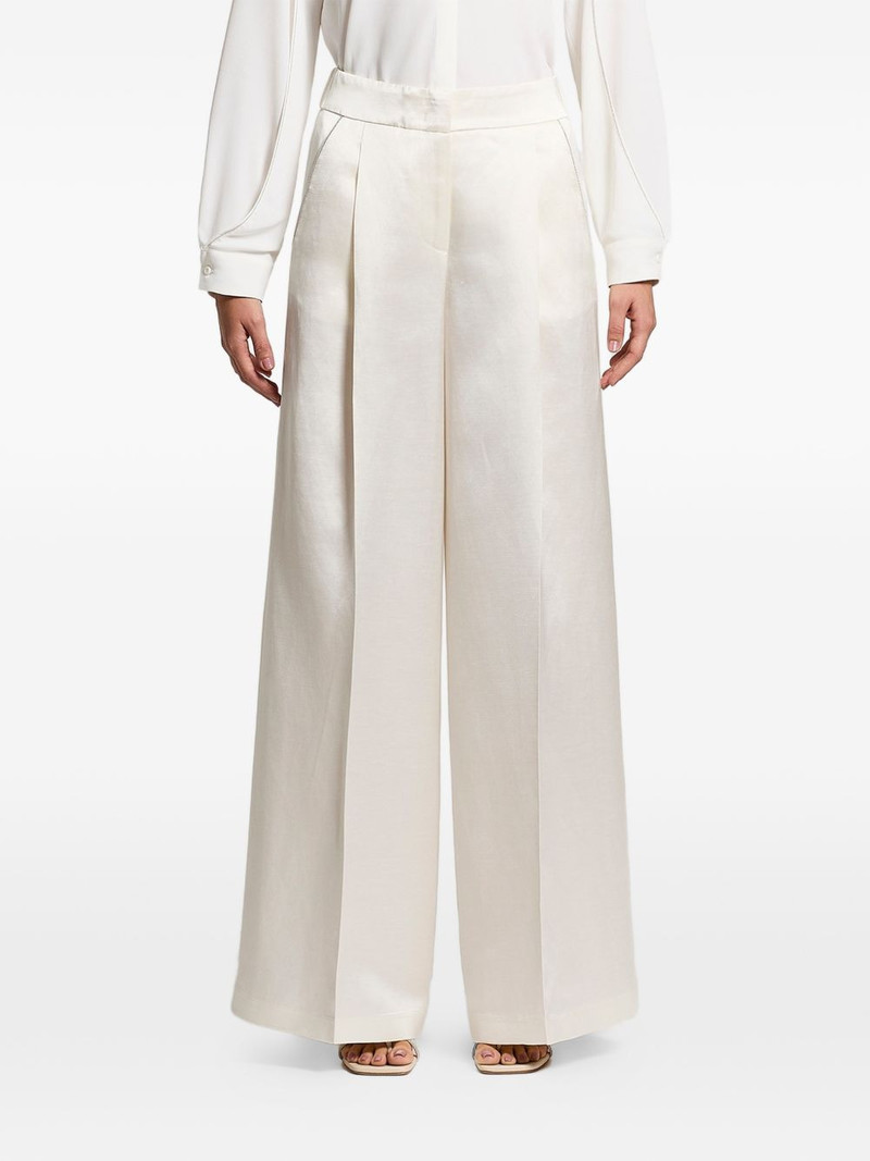pleated satin trousers 1