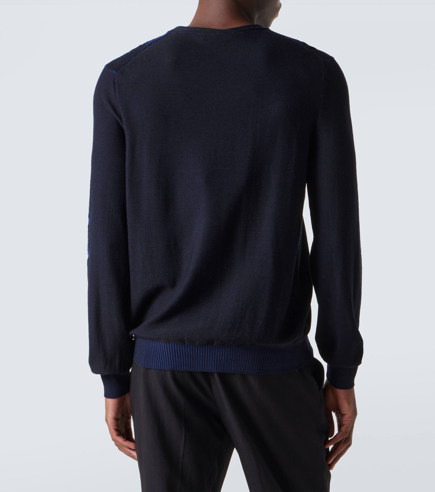 Skull jacquard wool sweater - 4