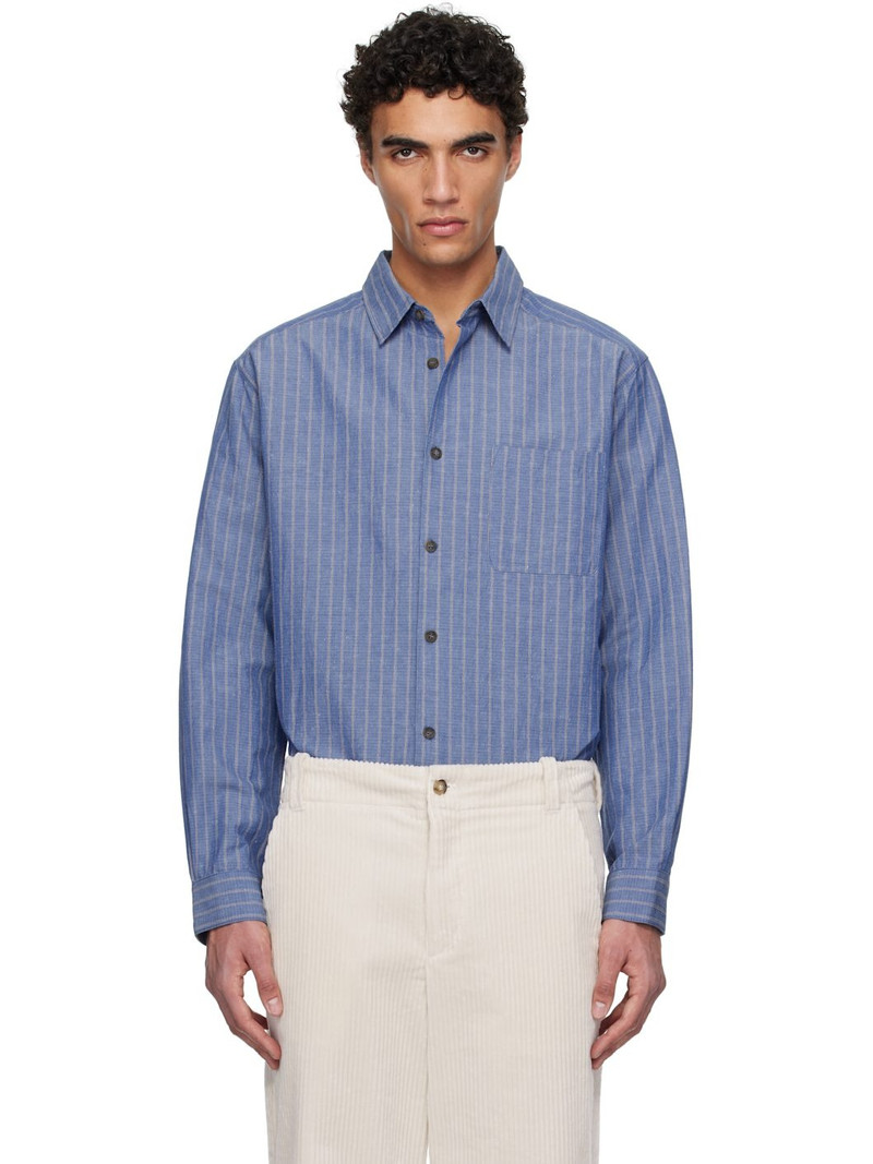 A. P.C. Blue Malo Shirt - 1