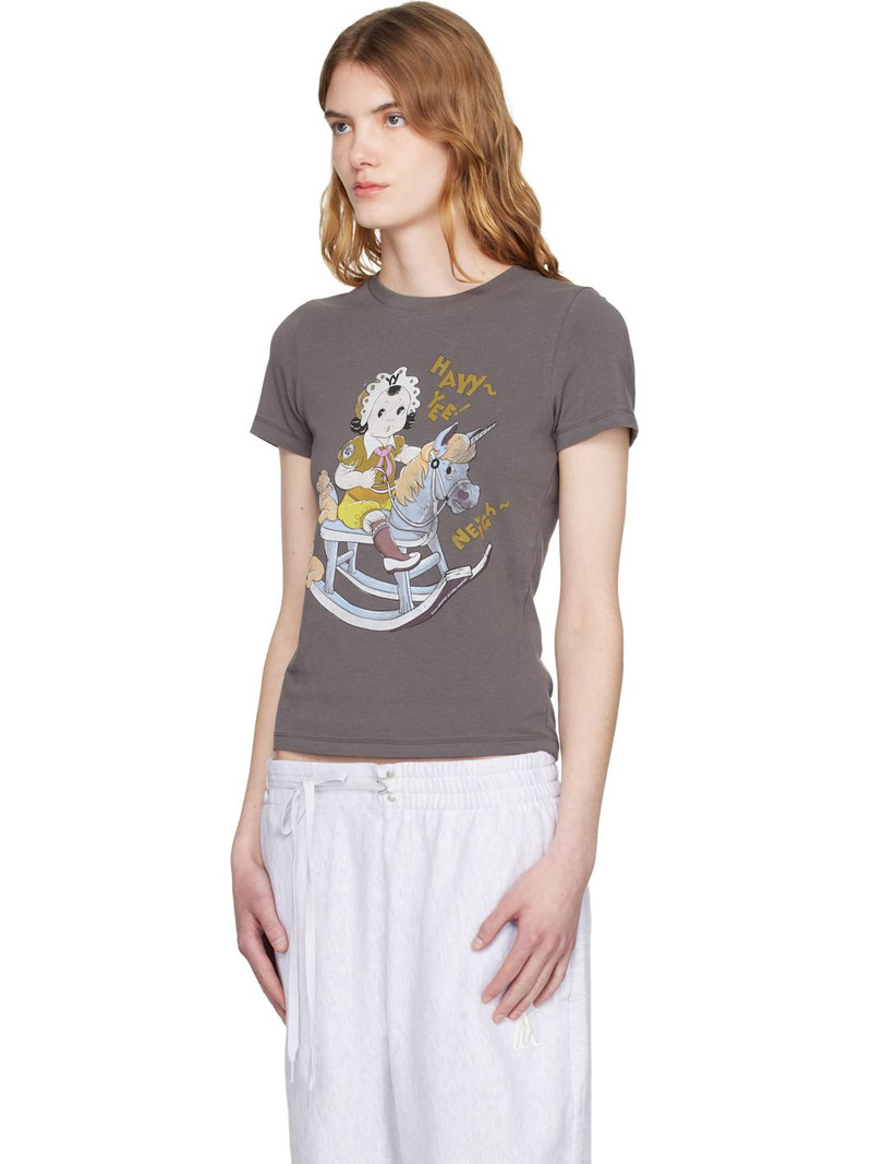 OPEN YY Gray Rocking Baby T-shirt outlook