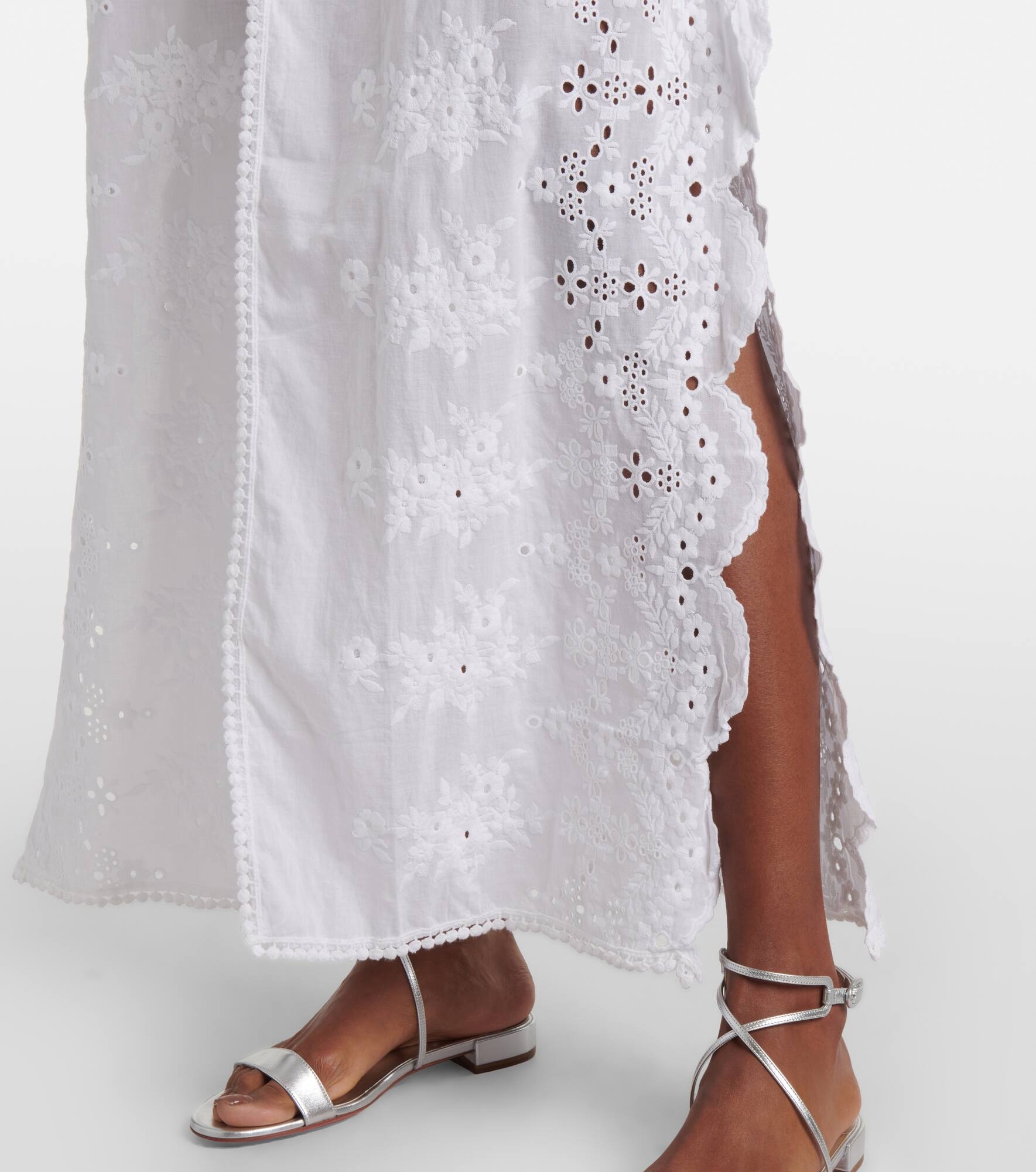 Talitha broderie anglaise cotton beach dress - 5