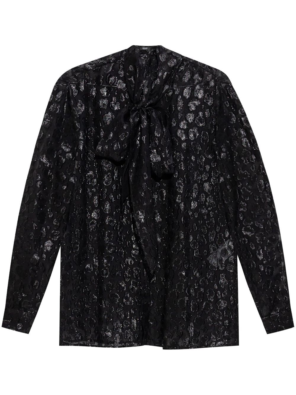 animal-print blouse - 2
