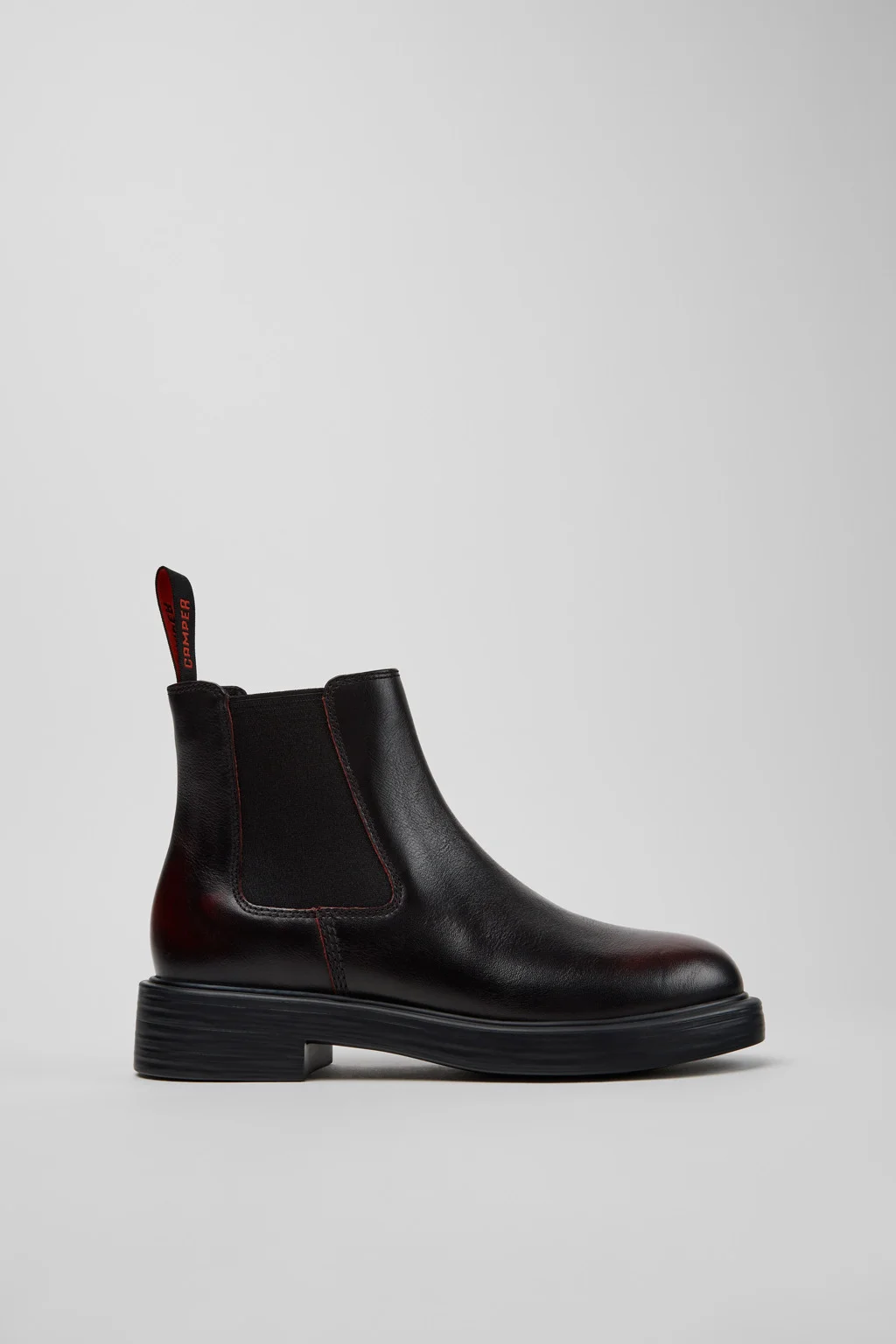 Dean Black Leather Ankle Boots for Women. - 1
