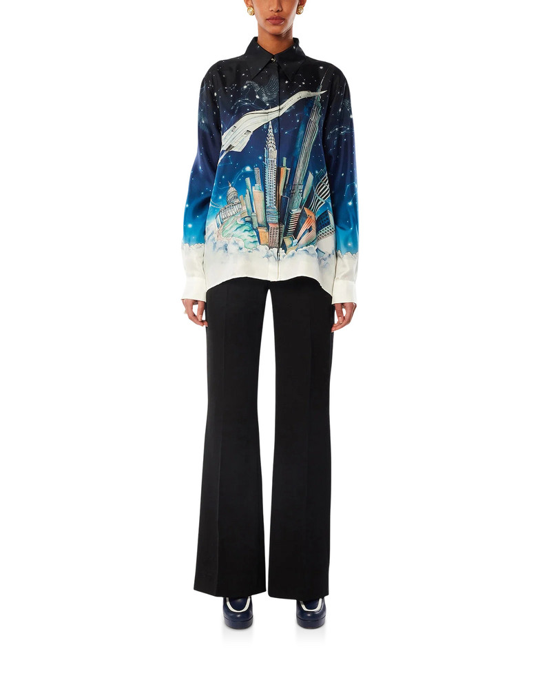 Vol De Nuit Silk Shirt | Casablanca Paris 3