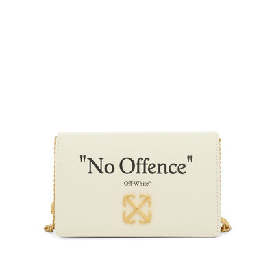 Off-White Jitney 0.5 Woc Quote Wallet in Beige outlook
