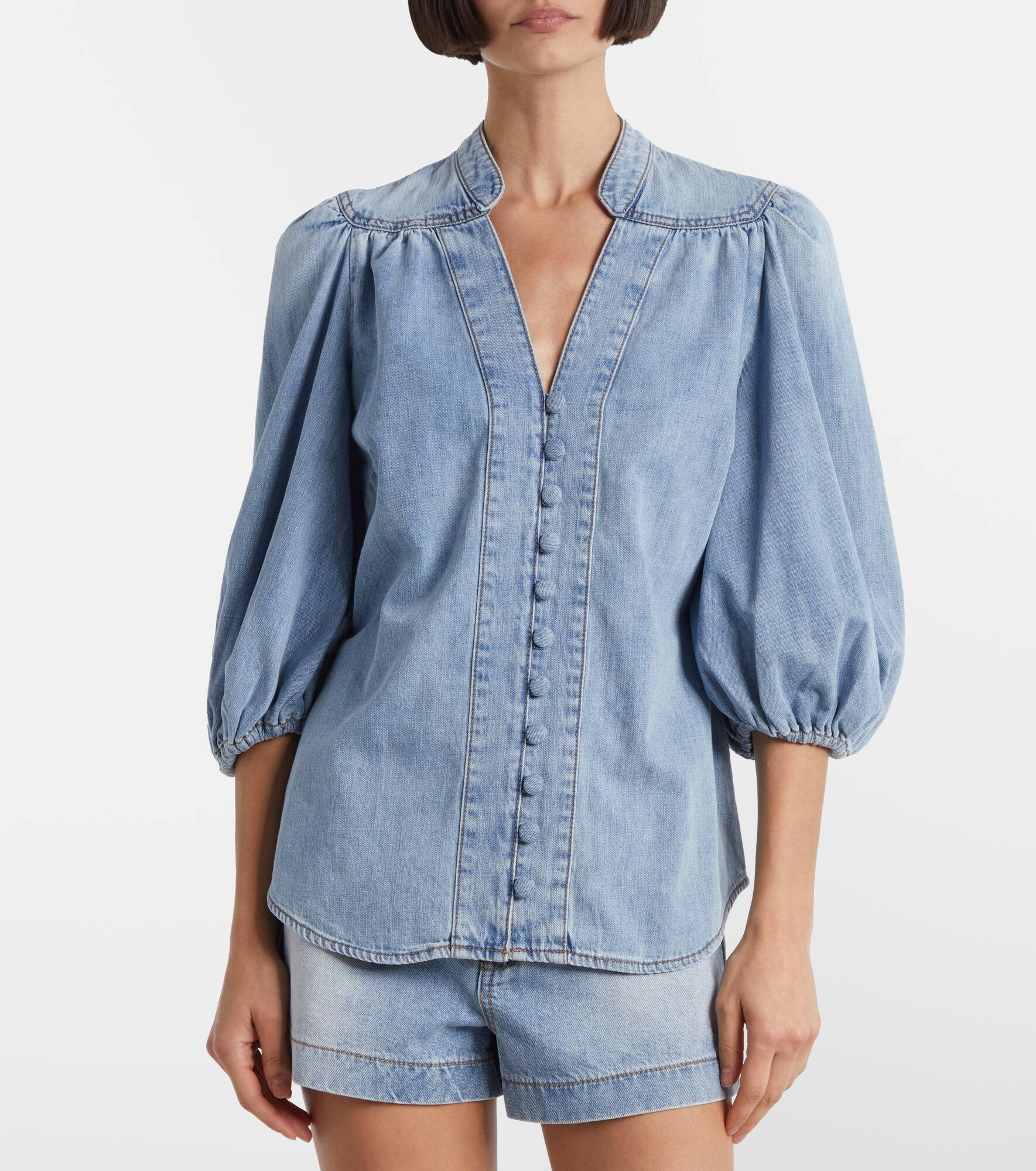 Lucky denim blouse - 6