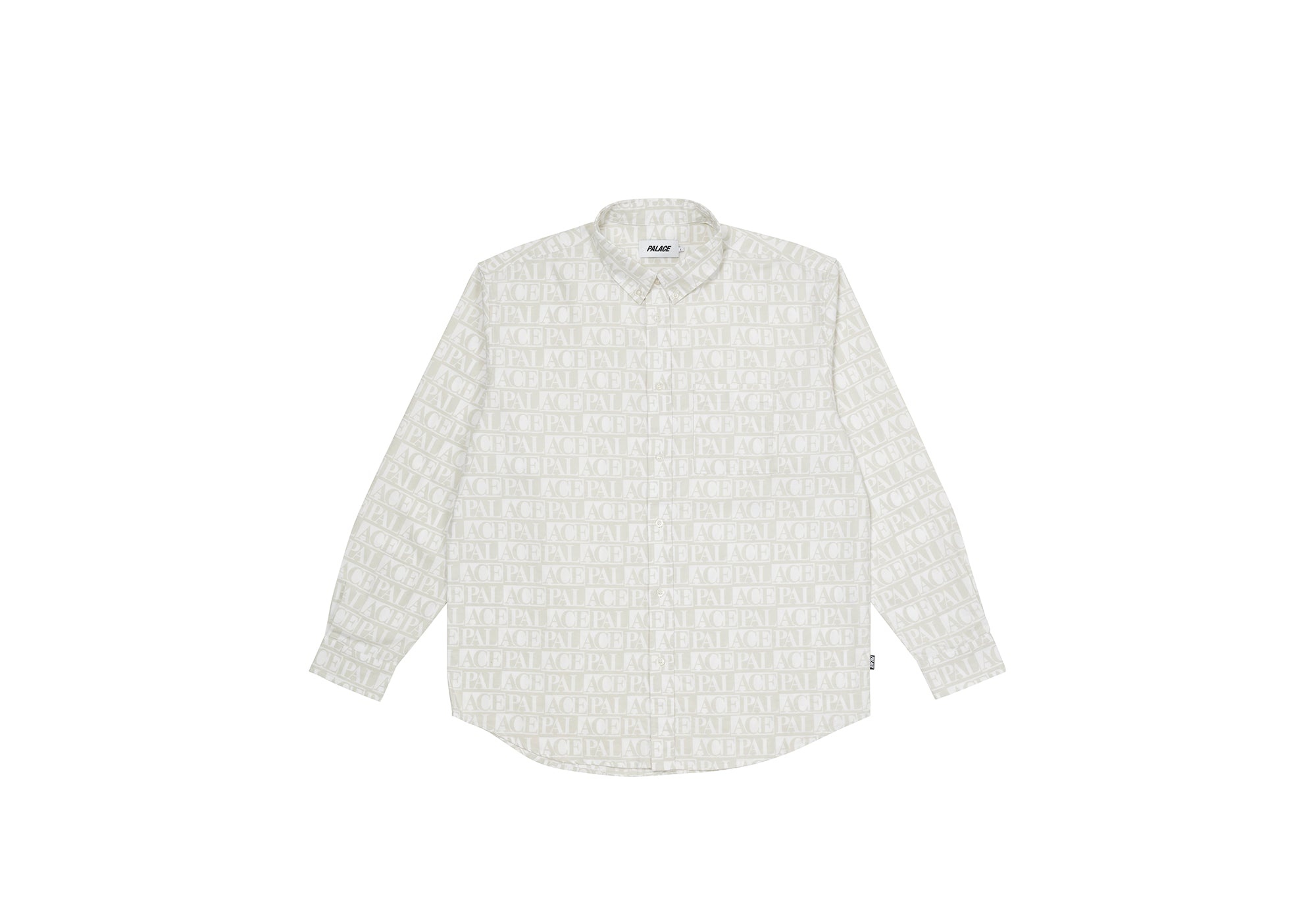 DOMINO PRINT OXFORD SHIRT WHITE - 1