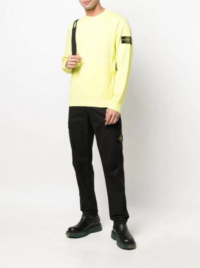 Stone Island Compass badge crew-neck sweatshirt outlook