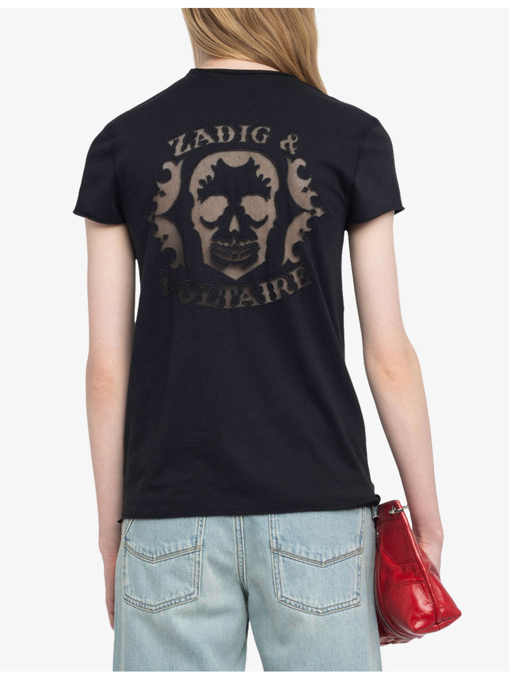 Story Mesh-Skull Cotton-Jersey T-Shirt - 4