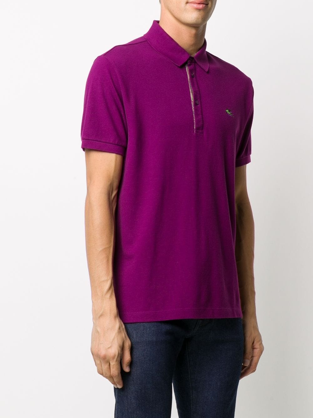 logo embroidered polo shirt - 3