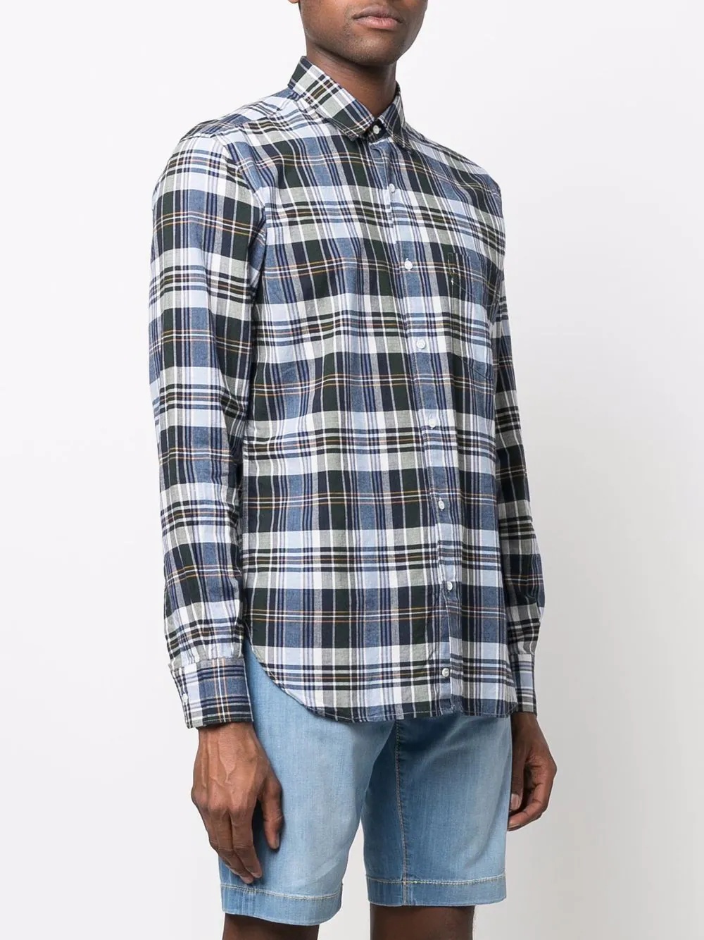 plaid cotton shirt - 3