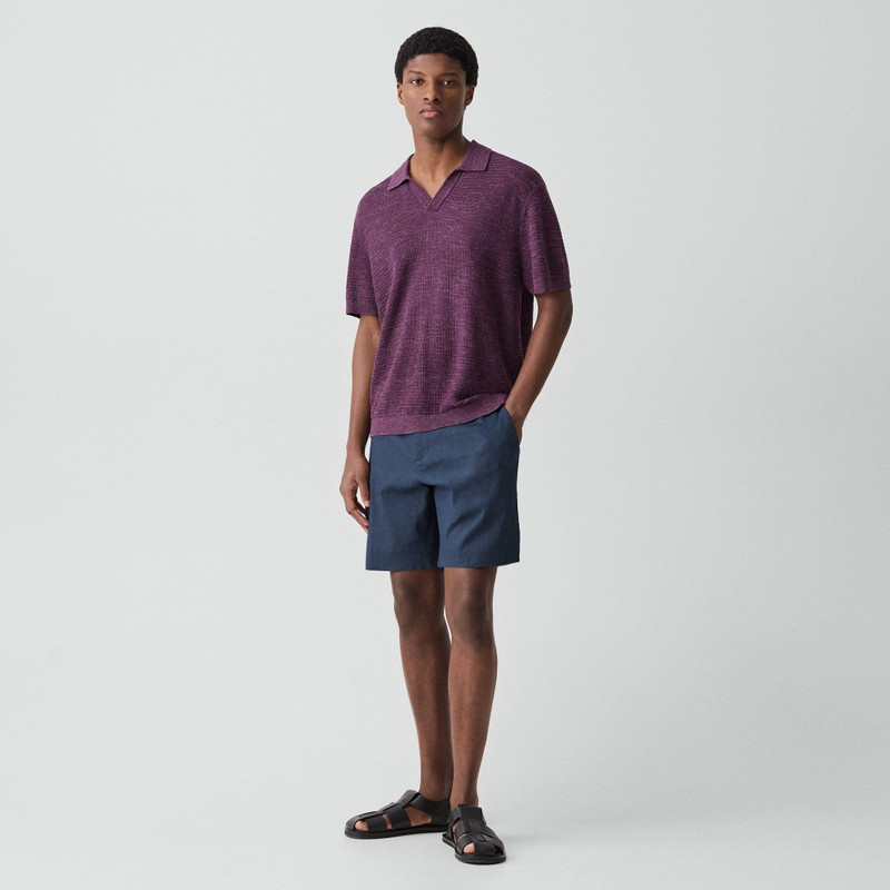 Theory Brenan Polo Shirt in Pacific Linen outlook