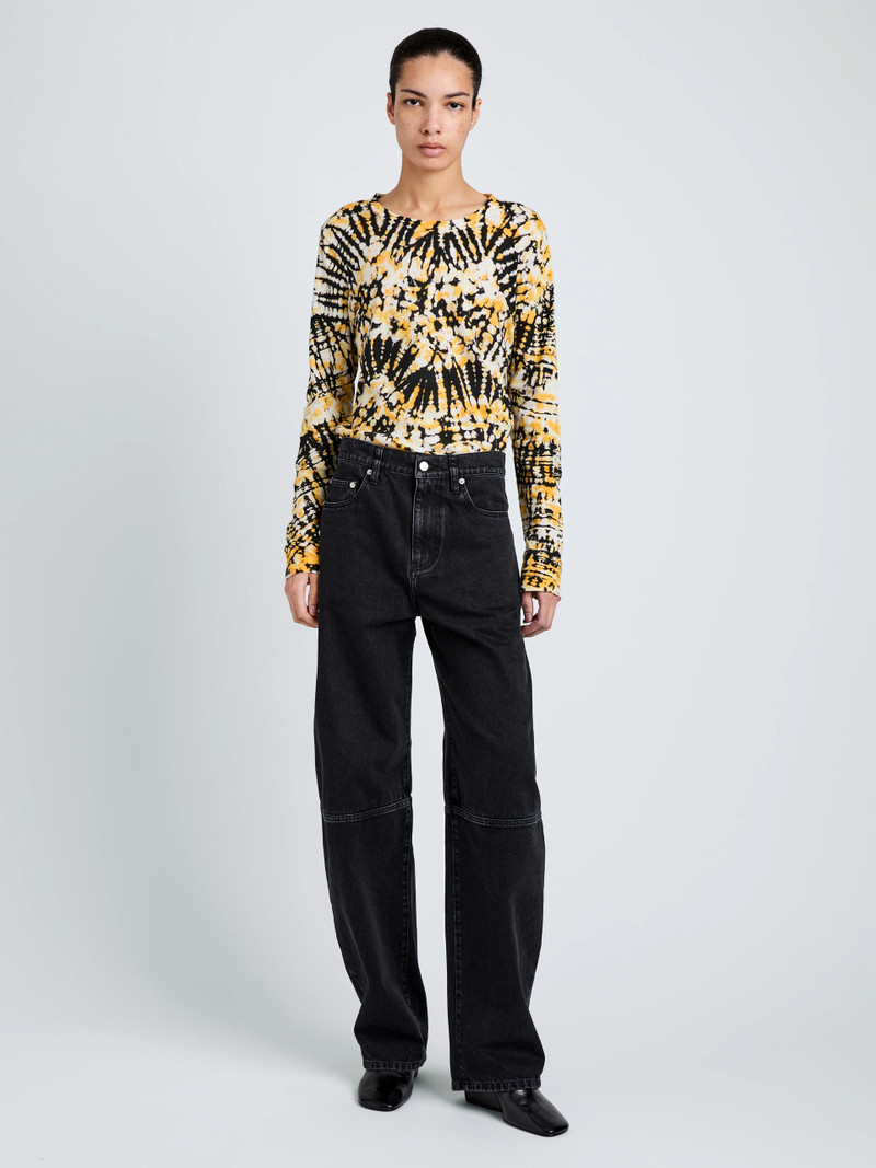 Proenza Schouler Mia Top in Tie Dye Tissue Jersey outlook
