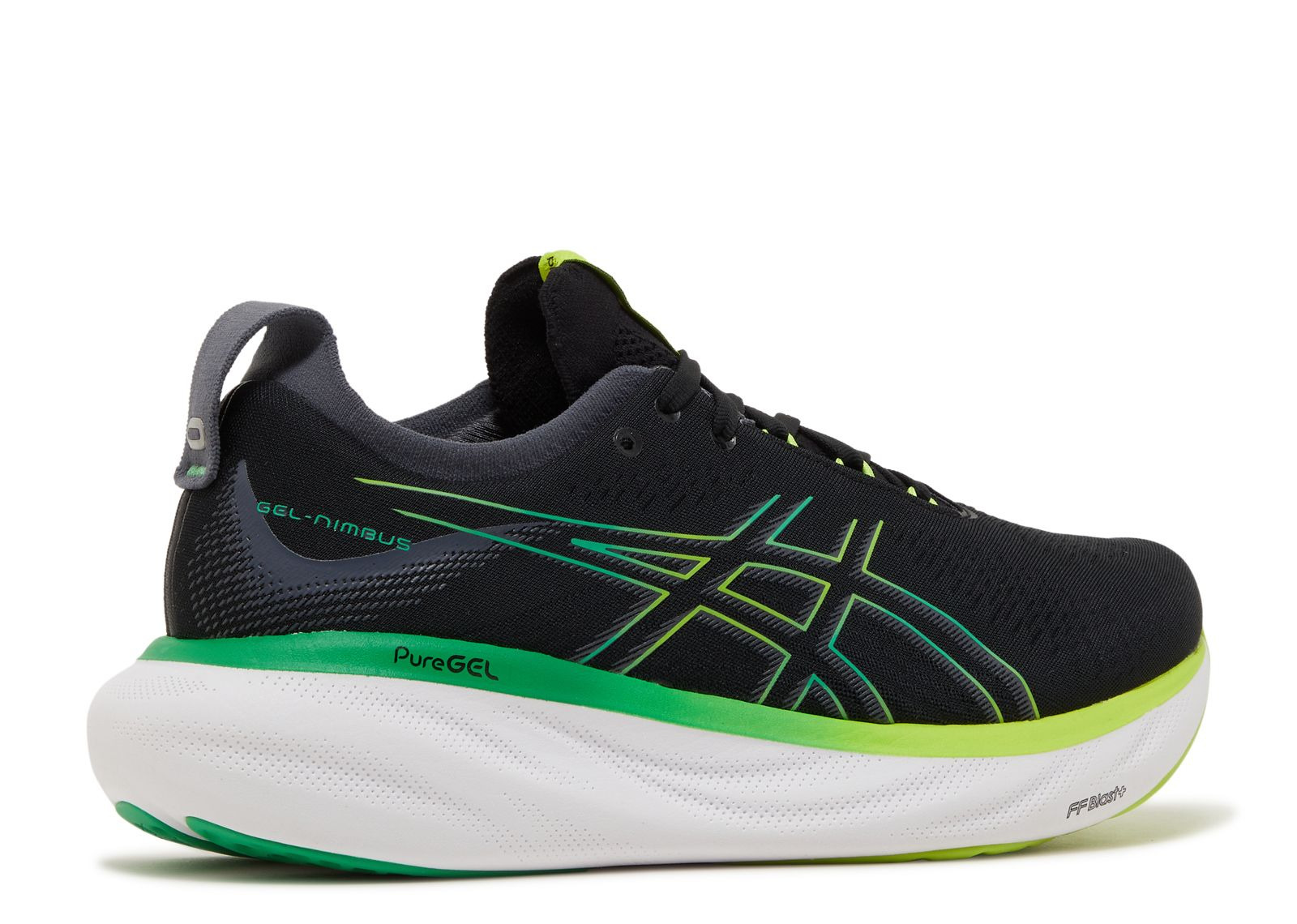 GEL NIMBUS 25 'BLACK LIME ZEST' - 3